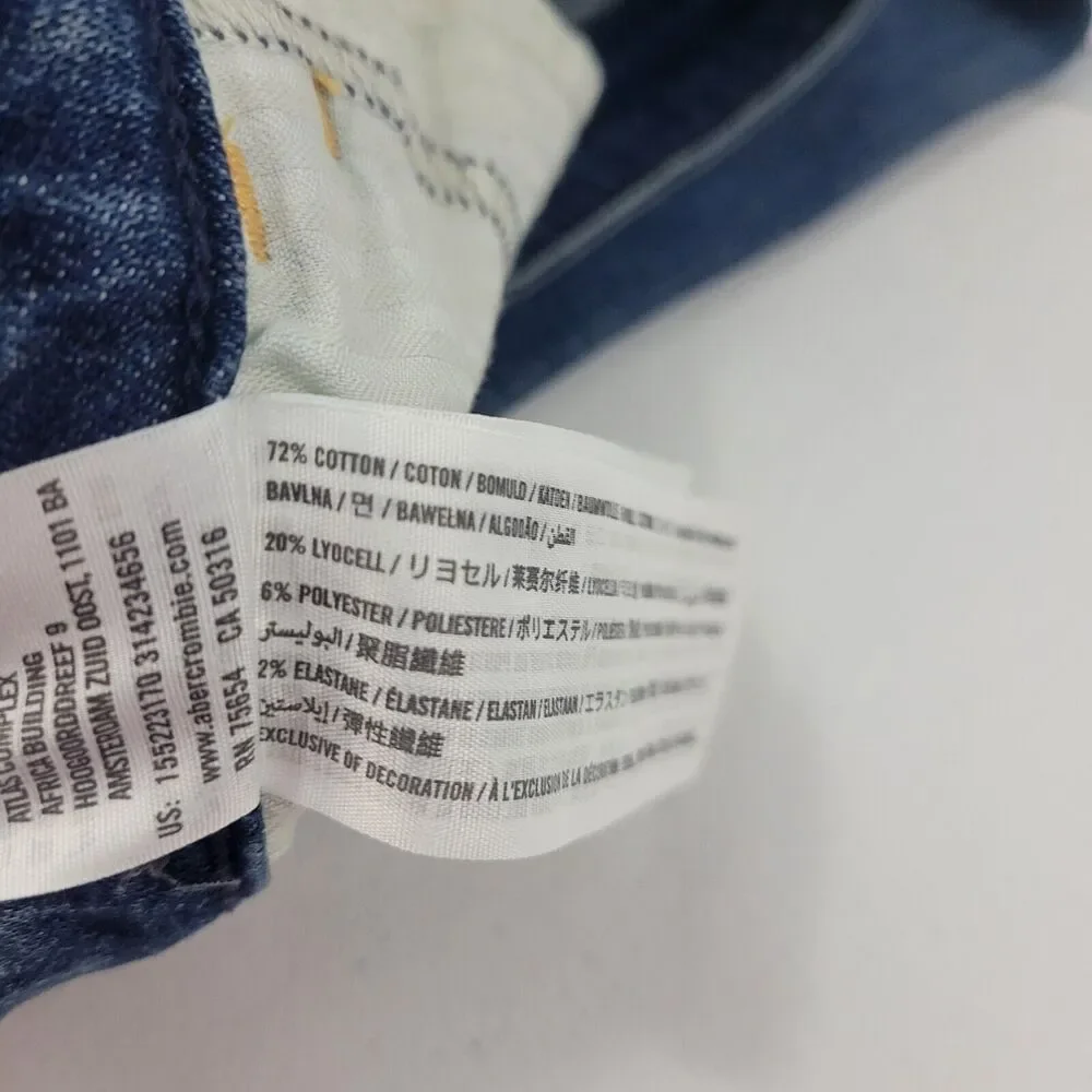 Abercrombie‎ & Fitch harper low rise super skinny jeans 25/0 blue womens 3653